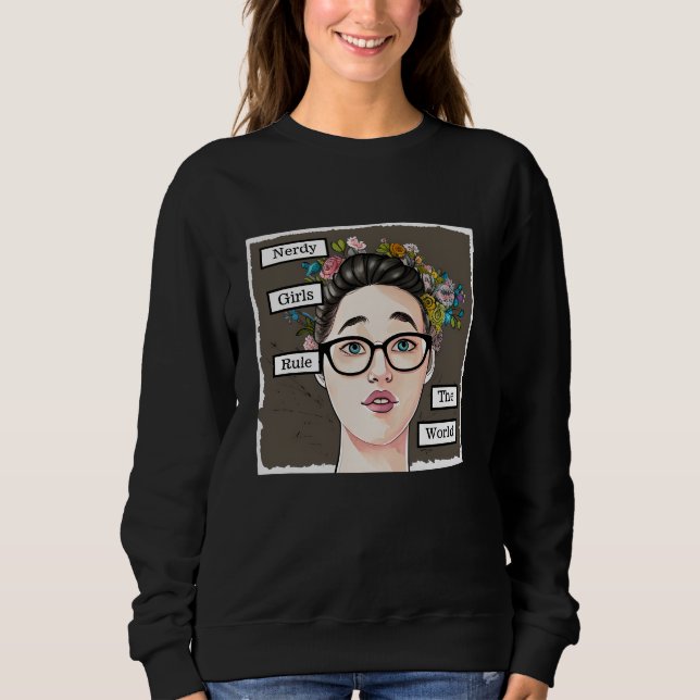 Moletom Nerdy Girls governa o mundo (Frente)