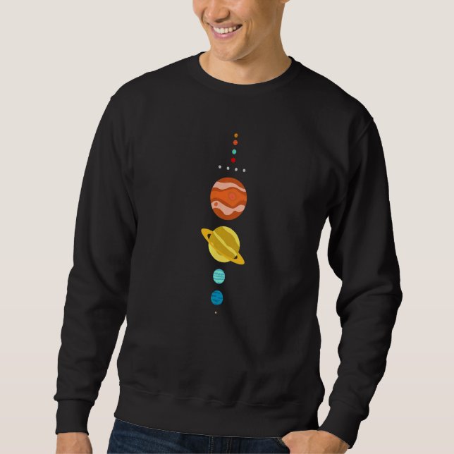 Moletom Nerdy Sheldon Minimalista Solar System Sciences (Frente)