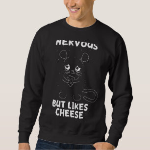 Moletom Nervoso, Mas Como Queijo Engraçado De Hamster Engr