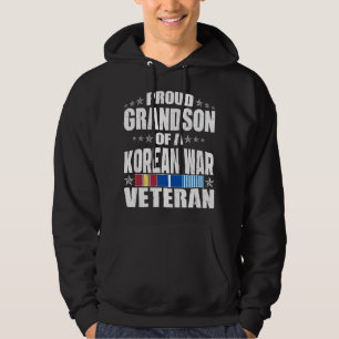 Moletom Neto Orgulhoso de Veterano da Guerra da Coreia - F