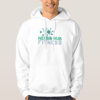 Moletom Neuro Hub Fitness Men's White Logo Hoodie