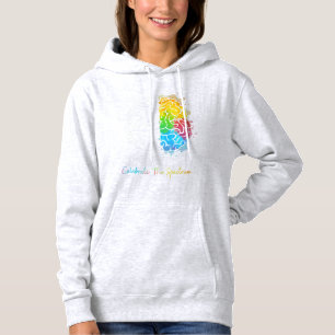 Moletom Neurodiversity Autismo Spectrum ASD ADHD Rainbow B