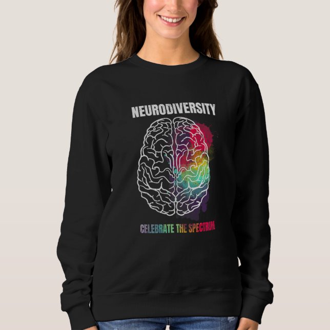 Moletom Neurodiversity Celebrate Spectrum  Neurodiversity  (Frente)