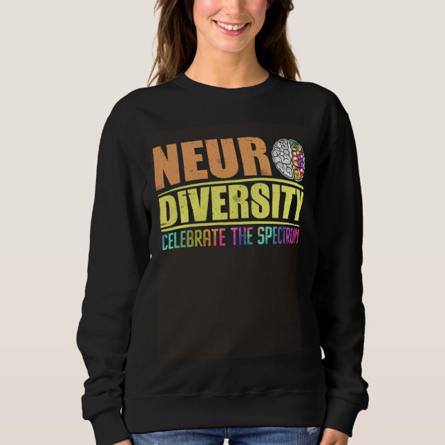 Moletom Neurodiversity Celebrate the spectrum Autism (Frente)