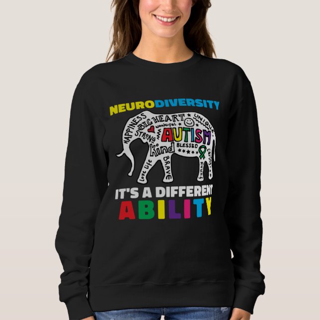 Moletom Neurodiversity Symbol Ability Autism Creature Men  (Frente)