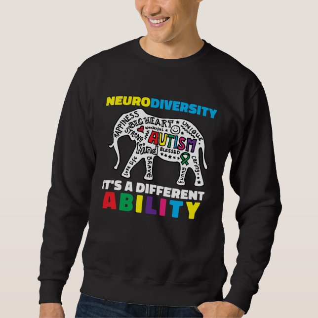 Moletom Neurodiversity Symbol Ability Autism Creature Men  (Frente)