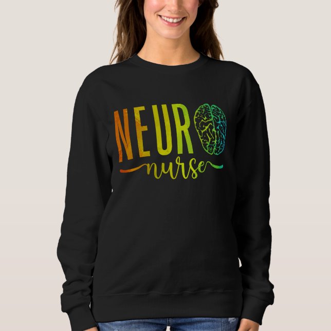 Moletom Neuroscience Intensive Care Unit RN Nursing Neuro  (Frente)