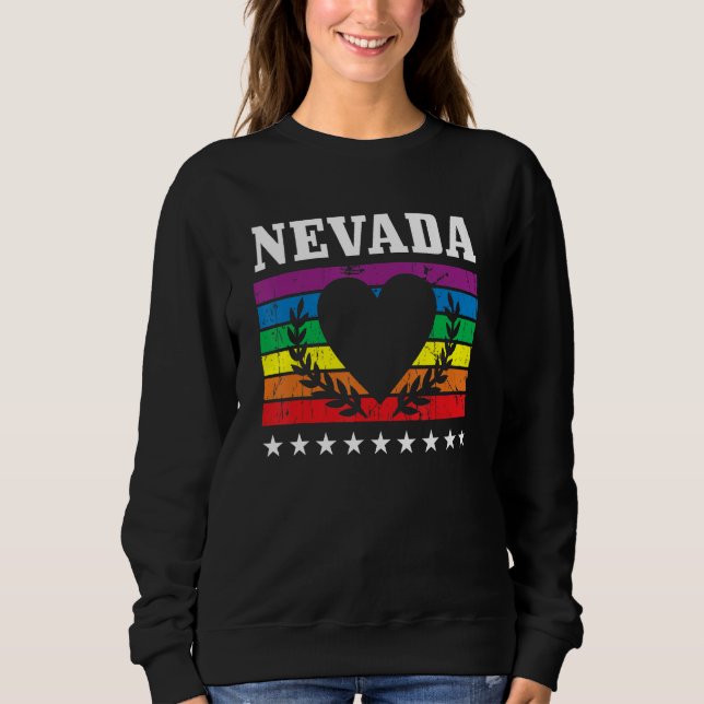 Moletom Nevada Pride Flag Pride Month LGBTQ Flag LGBT Comm (Frente)
