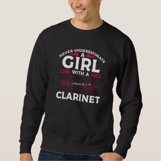 Moletom Never Underestimate A Girl With A Clarinet Clarine