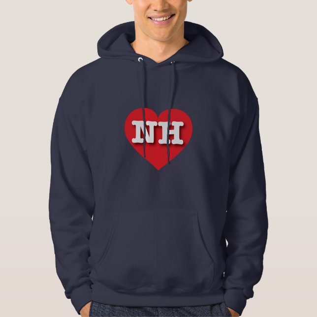 Moletom New Hampshire Red Heart - Eu amo NH (Frente)