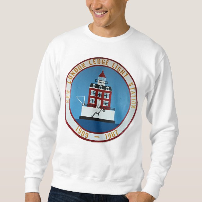 Moletom New London Lighthouse Connecticut Sweatshirt (Frente)