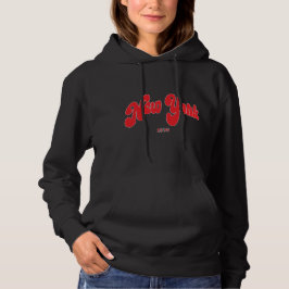 Moletom New-York 1898 Red Logo Typography Black