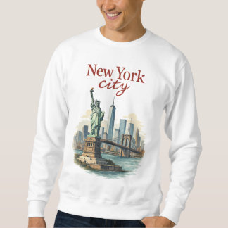 Moletom New York City – Iconic Statue & Skyline Sweatshirt