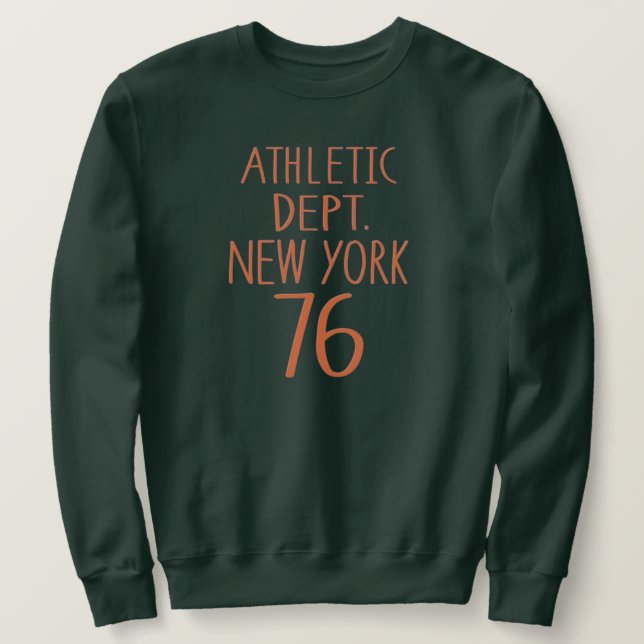 Moletom New York runing college athletic sport varsity (Frente do Design)