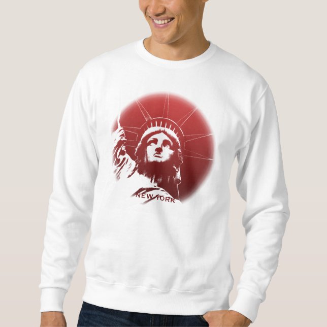 Moletom New York Sweatshirt New York Estátua da Liberdade (Frente)