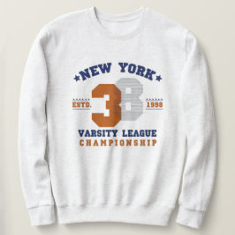 Moletom New York varsity wear typography emblem