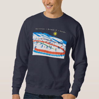Moletom New Zealand Retro Ski Art/ニュージーランド レトロスキーイラスト