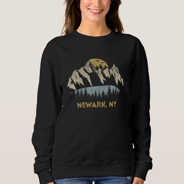 Moletom Newark New York Mountain Sunset NY (Frente)