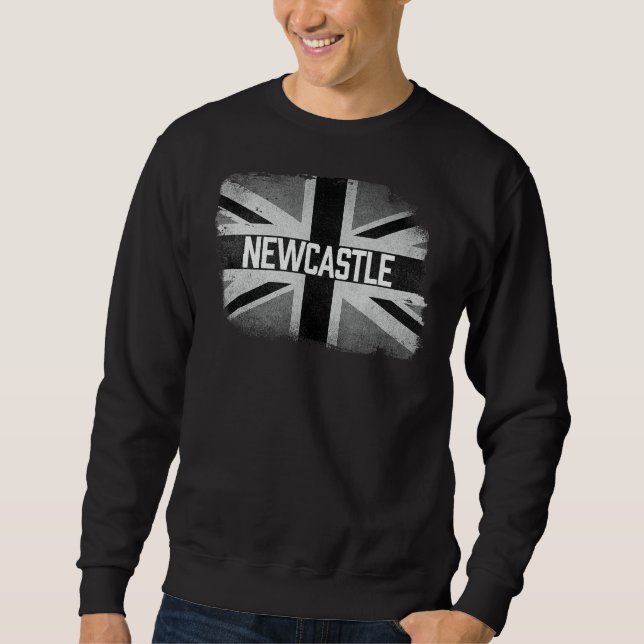 Moletom Newcastle British United Kingdom Black & White Fla (Frente)
