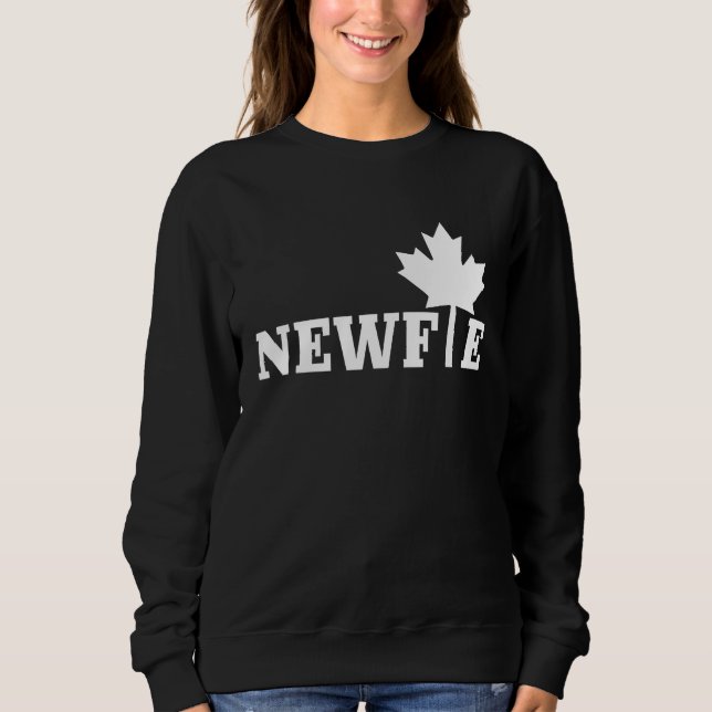 Moletom Newfoundland Newfie Maple Leaf Canada Canadian Fla (Frente)