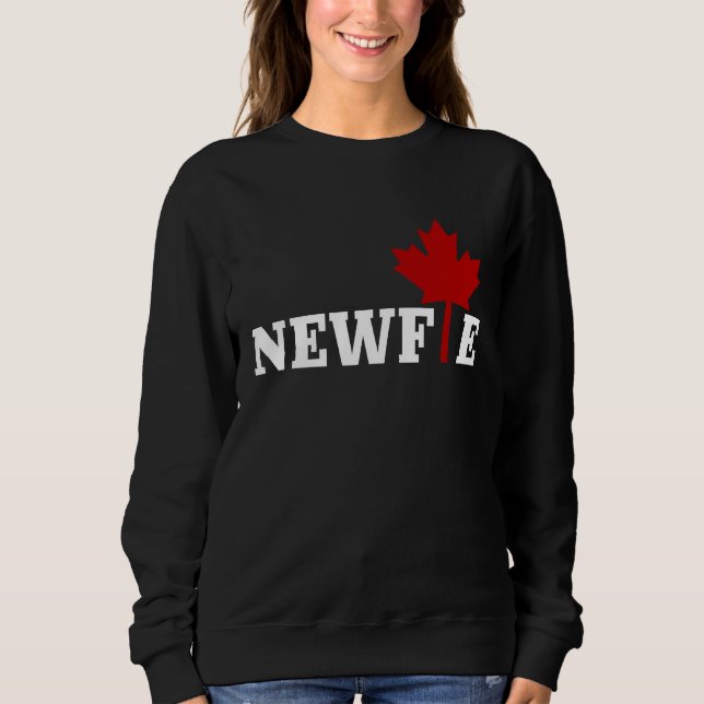 Moletom Newfoundland Newfie Maple Leaf Canada Canadian Fla (Frente)