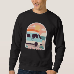 Moletom Newport Beach Retro Pastel Cores Sun e Surfing Va