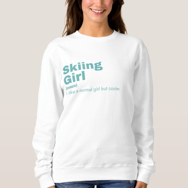 Moletom Ng Girl - Skiing (Frente)