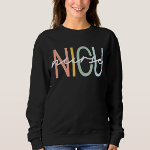 Moletom Nicu Nurse Icu Neonatal Boho Rainbow Team Tiny Hum