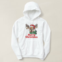 NiedlicherWeihnachtsrentierPulloverMerryChristmas