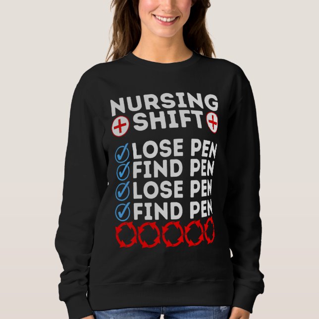 Moletom Night Shift Nurse Day Quote Nursing Week Shifting  (Frente)