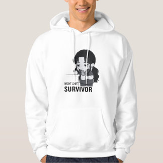Moletom Night Shift Survivor Relatable Chibi Nurse Illustr
