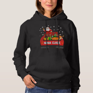 Moletom Nina Claus Red Truck Papais noeis Reindeer Elf Nat