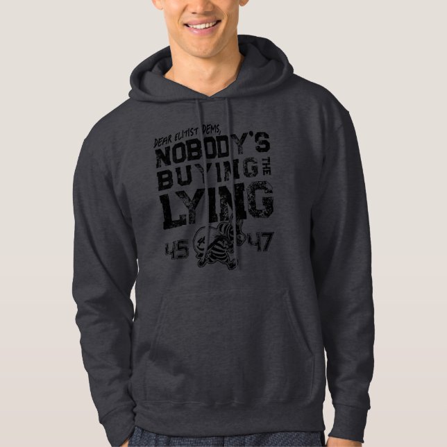 MOLETOM NINGUÉM ESTÁ COMPRANDO A MENTIRA | 46 ROUBADOS | T (Frente)