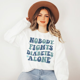 Moletom Ninguém luta contra a diabetes sozinho