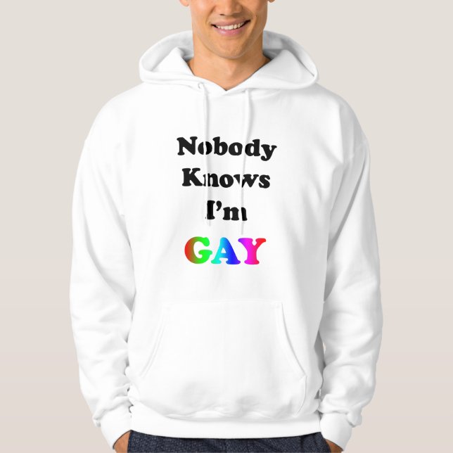 Moletom Ninguém sabe que sou Gay (Frente)