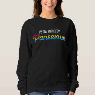 Moletom Ninguém Sabe que Sou Pansexual Pan LGBTQ Bi Flag O