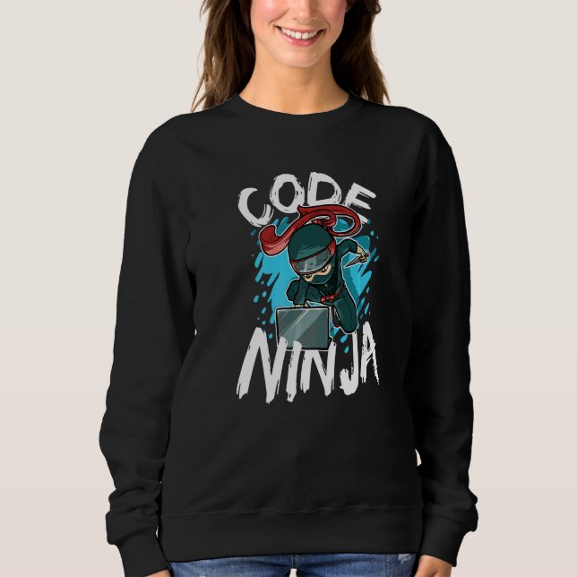 Moletom Ninja de Código Programação Codificador Codificaçã (Frente)