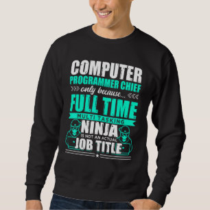 Moletom Ninja de multitarefa principal do programador de c
