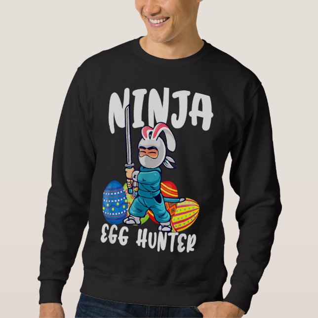 Moletom Ninja Ninja Egg Hunter Garotos Meninas Feliz Ea (Frente)