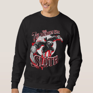 Moletom Ninja Sloth 7 Mortal Sins Tri Blend