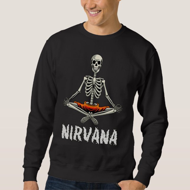 Moletom nirvana yoga skeleton (Frente)