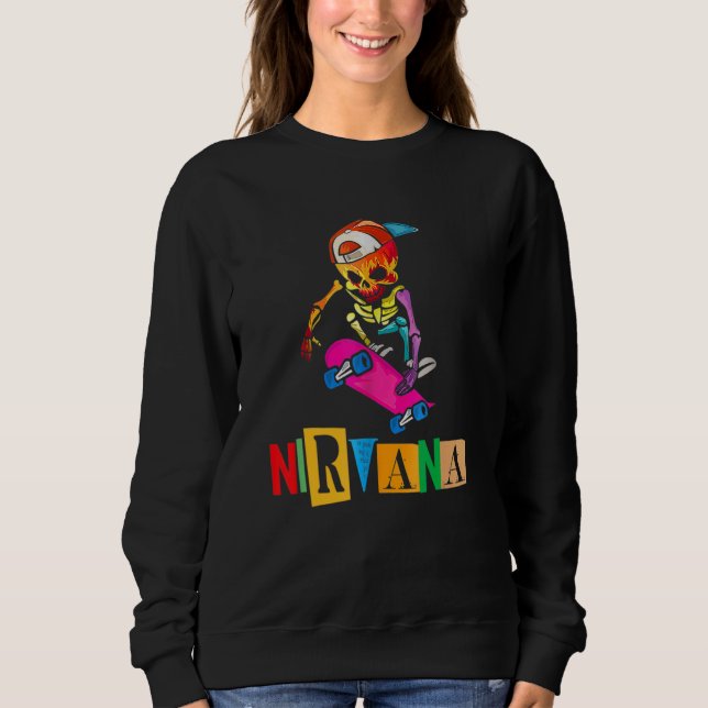Moletom Nirvanas Skateboard Skelton (Frente)