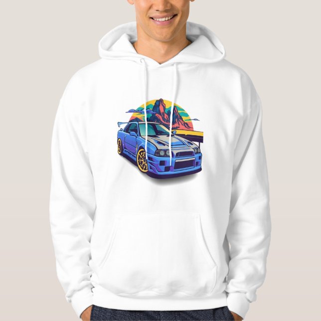 Moletom Nissan skyline r34 | Hoodie e sweatshirt (Frente)
