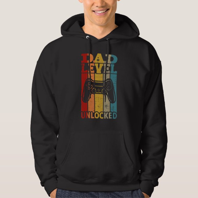 Moletom Níveis de Pai de Anúncio de Gravidez Desbloqueados (Frente)