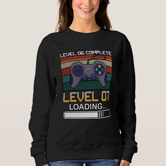 Moletom Nível 06 Completo Nível 07 | Jogo de Vídeo de Aniv (Frente)