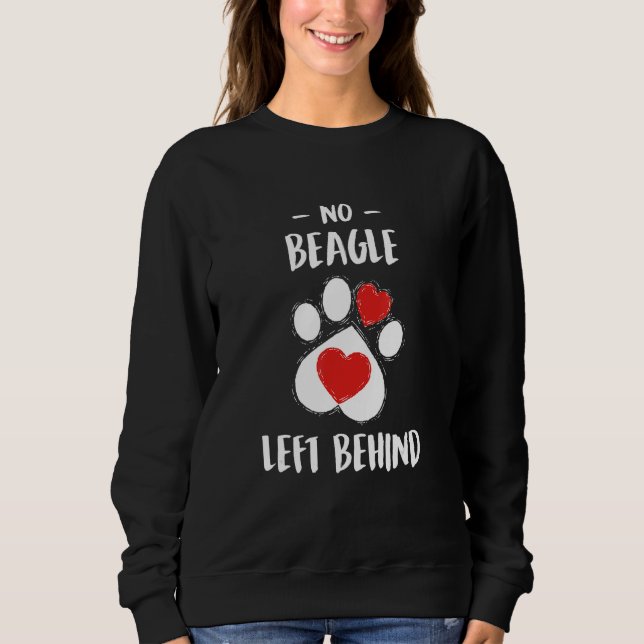 Moletom No Beagle Left Behind Dog Walker  Dog Walking Humo (Frente)
