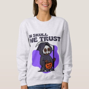 Moletom No crânio, confiamos em Design de Halloween