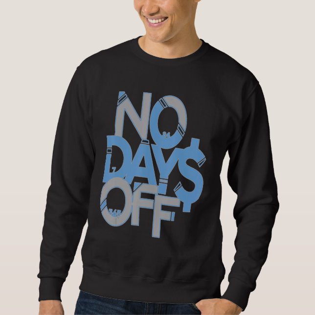 Moletom No Days Off Clothes & Gear Blue & Gray Print Motiv (Frente)