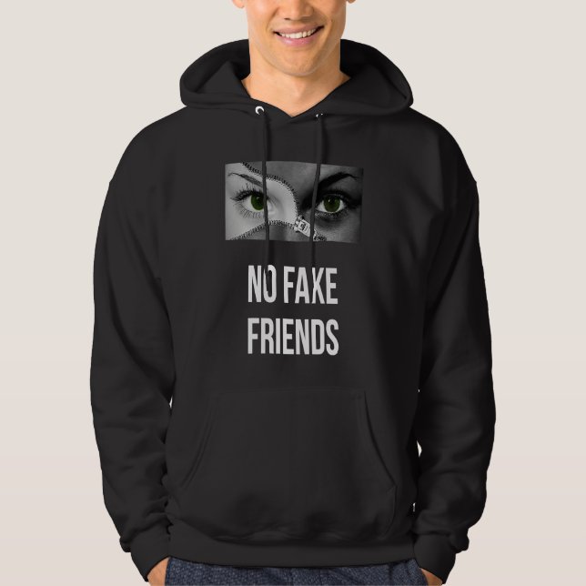 Moletom No Fake Friends  Deep Quote Loyal Friends (Frente)