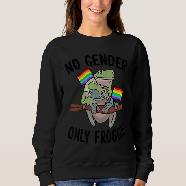 Moletom No Gender Only Froggie Proud Gay LGBT (Frente)